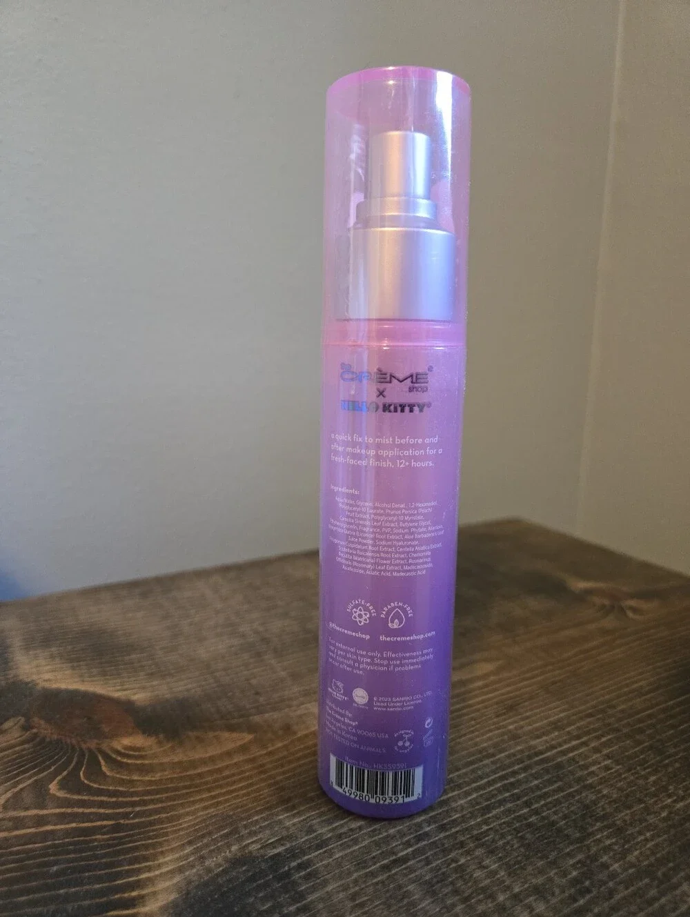 Creme Shop x Hello Kitty Pink Makeup Perfecting Mist - Hydrating Setting Spray